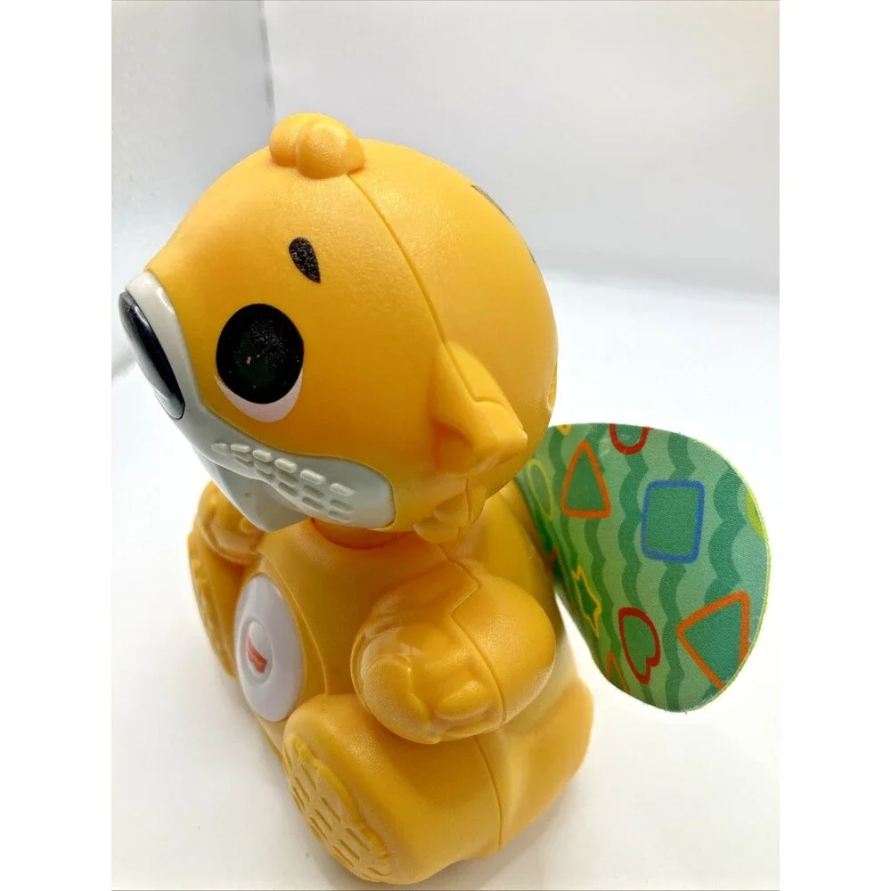Fisher Price Linkimals Boppin Beaver Musical Light Up Learning Toy Tested Works